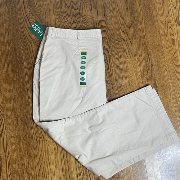 L.L. Bean Classic Fit Flannel lined khaki pants size 20P NEW women's - Picture 6 of 6